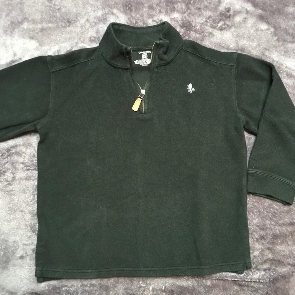 Kids Greendog Quarter Zip Sweater